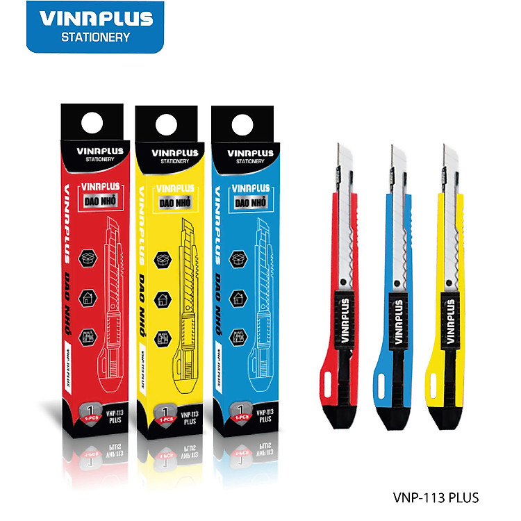 Dao rọc giấy Vinaplus VNP-114 & VNP-113 (Đỏ)