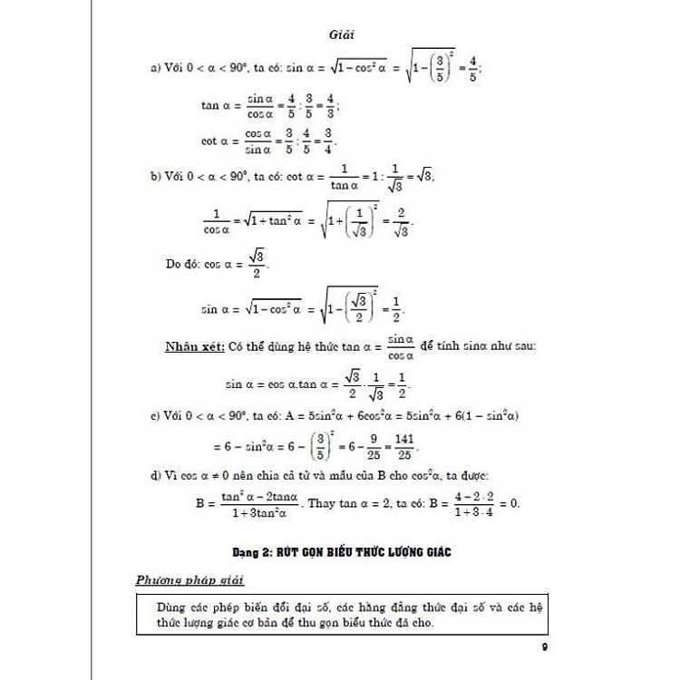 Toán Nâng Cao Hình Học 9 (Dùng Chung Các Bộ SGK Hiện Hành) - Ảnh 7
