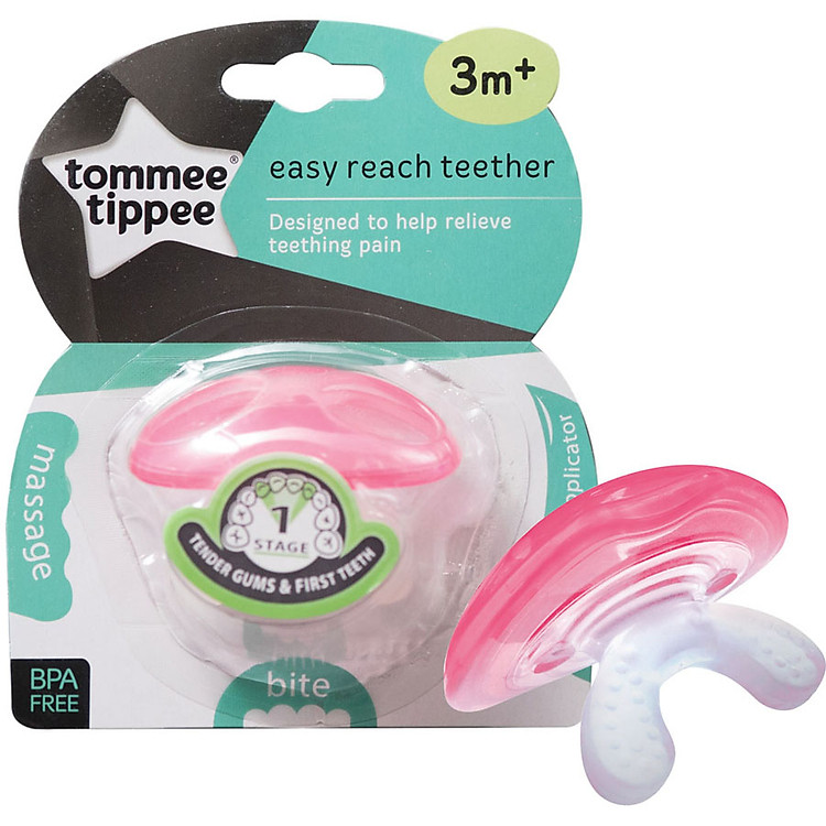 Đồ gặm nướu cho bé Tommee Tippee từ 3 tháng - Stage 1 Easy Reach - Hồng