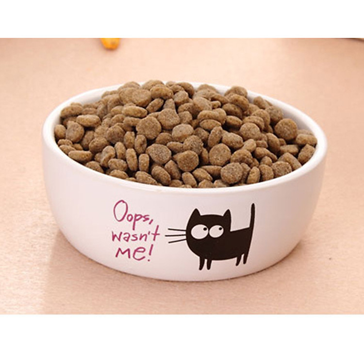Bát Ăn Bằng Sứ Dễ Thương Cho Mèo - Màu Ngẫu Nhiên