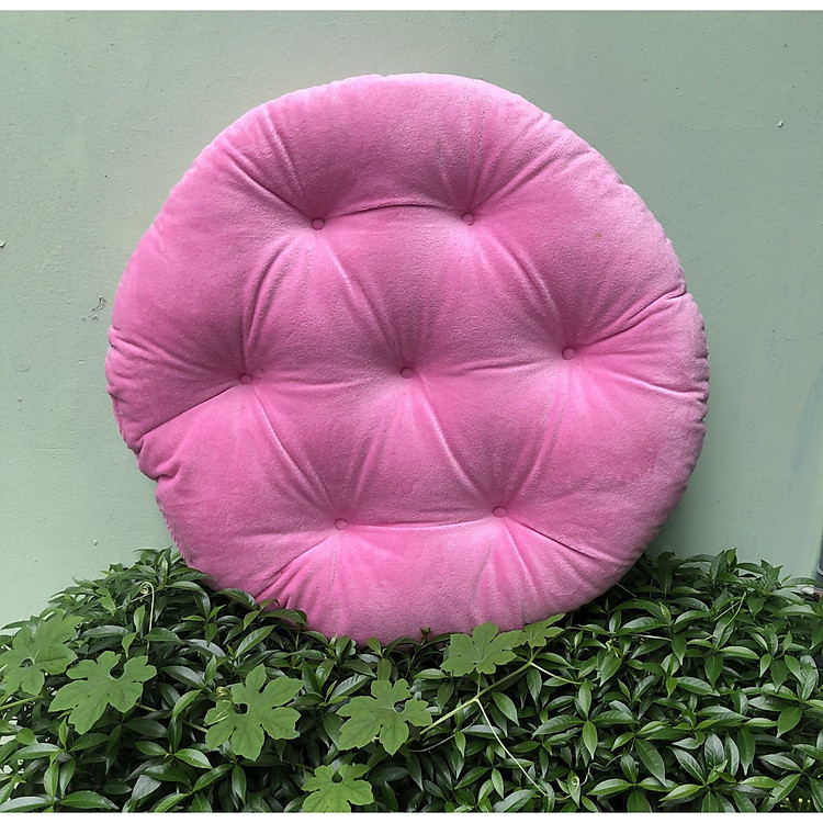 ĐỆM NGỒI BỆT TRÒN VẢI NỈ NHUNG TRƠN ĐƠN SẮC MÀU CAO CẤP ( SIZE 45CM )