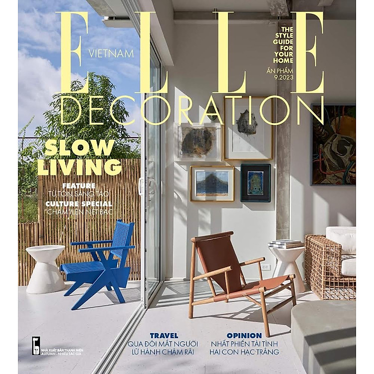 Tạp chí ELLE DECORATION tháng 9/2023 – SLOW LIVING