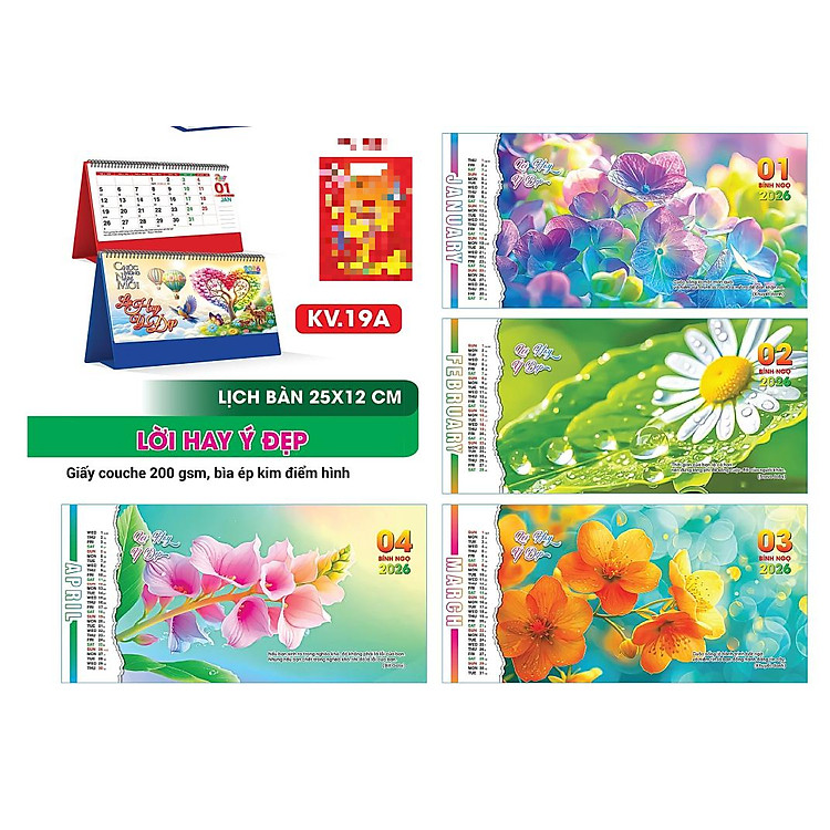 Lịch Để Bàn 2026 Đế Chữ A - Ảnh 5