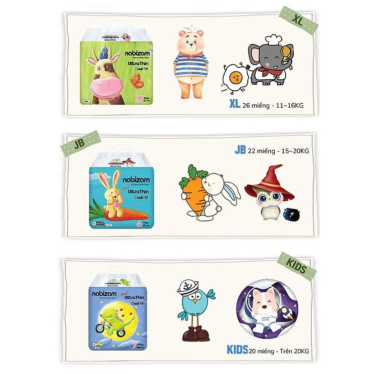COMBO 2 Tã Nabizam Siêu Mỏng Chính hãng Ưu đãi - Hình ảnh 4