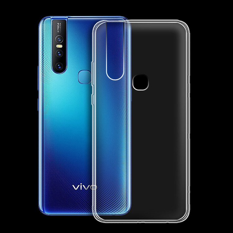 Ốp lưng cho Vivo V15 - 01191 - Ốp dẻo trong - Hàng Chính Hãng