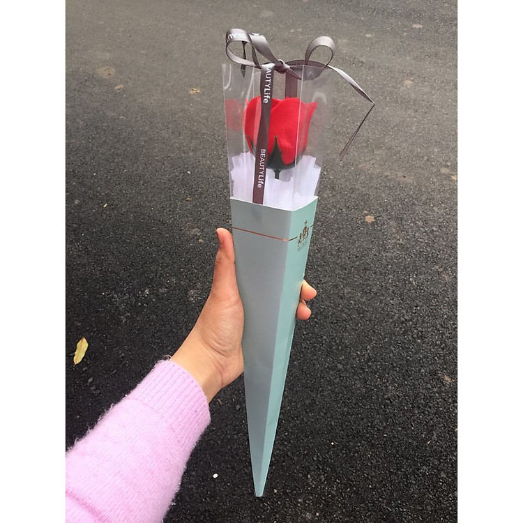 Bó hoa sáp 1 bông cao cấp - Tặng kèm 01 thiệp tên.