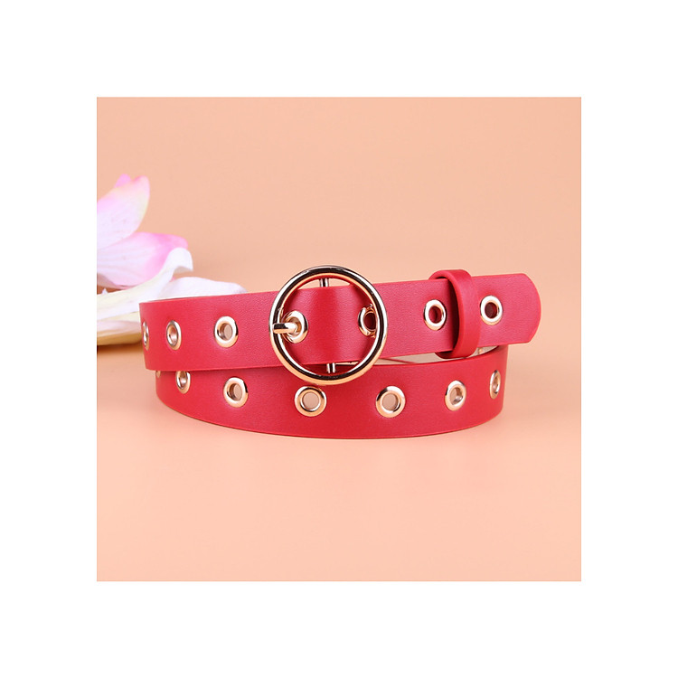 Thắt Lưng Nữ Khóa Kim Loại Tròn TL002 MayHomes, Dây Lưng Nữ, Dây Nịt Nữ Mặt Tròn Chất Liệu Da PU Bền Đẹp