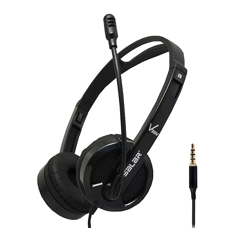 Tai nghe chụp tai kèm micro Salar V38V-Hàng chính hãng