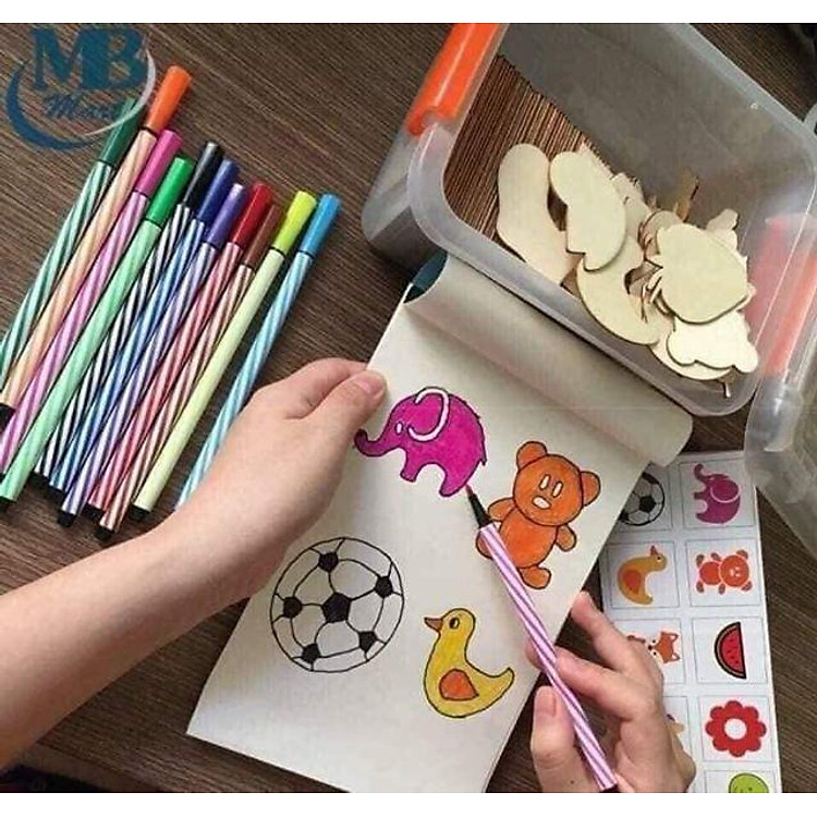 Mua Bộ Khuôn Gỗ Vẽ Tranh Cho Bé Chính hãng Giá tốt - Hình ảnh 2