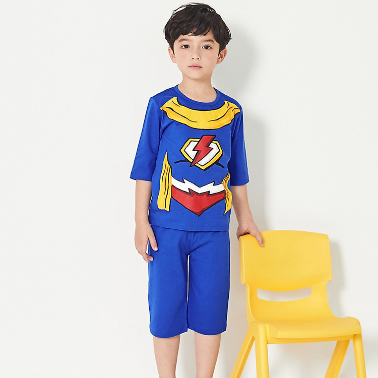 Bộ đồ lửng xuân hè cho bé trai Unifriend Hàn Quốc UNI0731