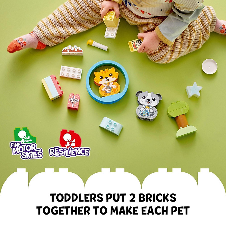 LEGO DUPLO 10977 Bộ đôi cún mèo Chính hãng Giá rẻ - Hình ảnh 5