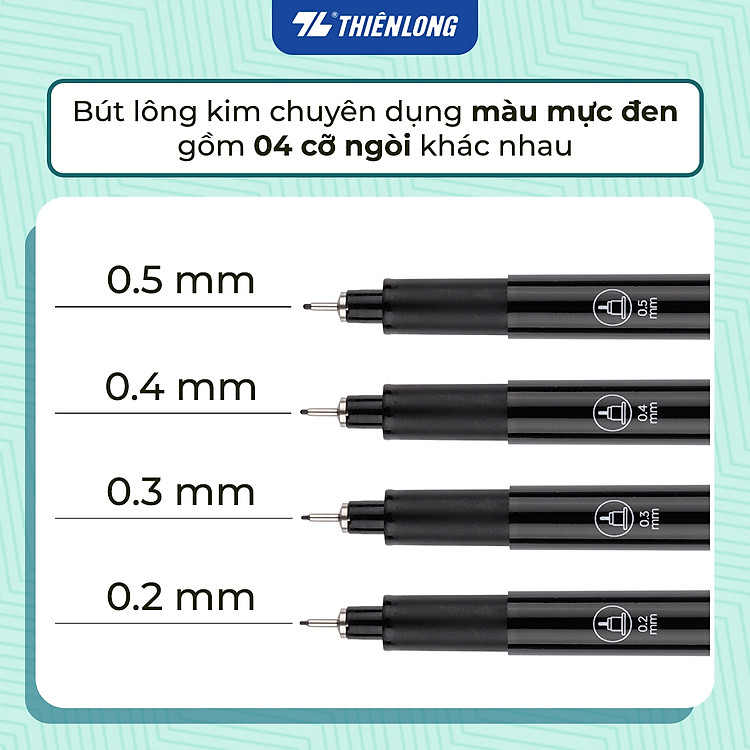 Bộ Bút Kim Kỹ Thuật Thiên Long Colokit DW-C004 (12 chiếc) - Ảnh 2
