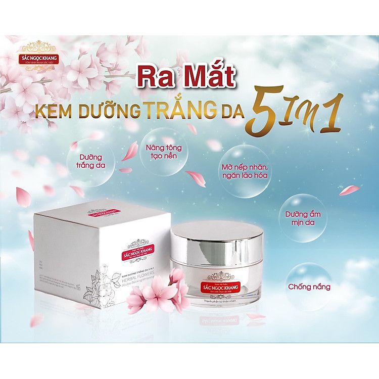 Kem dưỡng trắng da ban ngày 5 trong 1 Day Cream Sắc Ngọc Khang (Hộp 30ml)