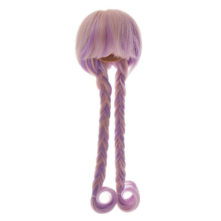 Bím Tóc Dài Tóc Dual Pony Đuôi Tóc Đuôi Ngựa Tóc Giả Bộ Tóc Giả Cho 1/3 BJD SD Búp Bê