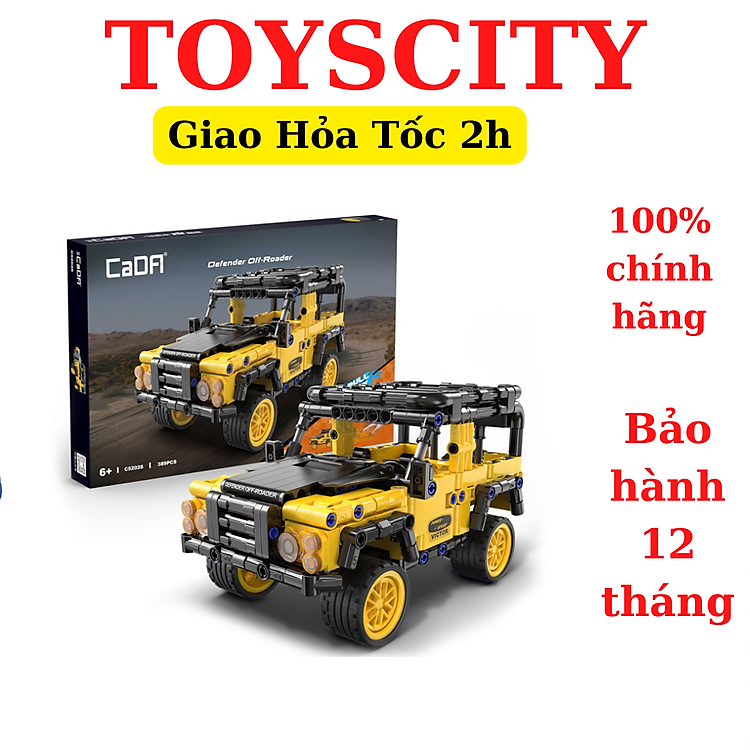 Mua tại Tiki: Mua Đồ chơi lắp ráp xe kéo Defender CADA Chính hãng Tiết kiệm