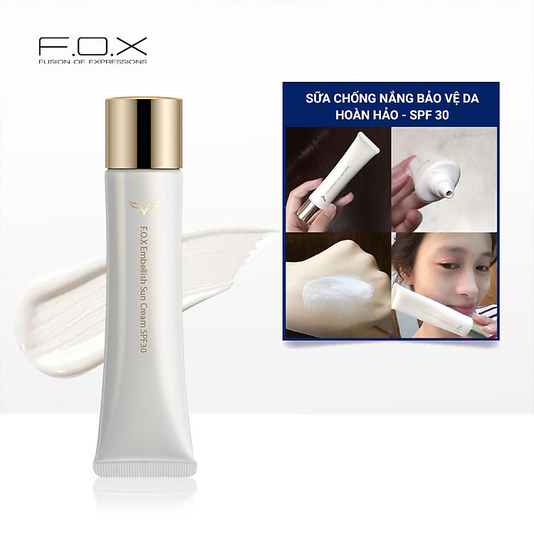 Sữa Chống Nắng FOX Bảo Vệ Da Hoàn Hảo - SPF30 Embellish Sun Cream SPF30 35ml