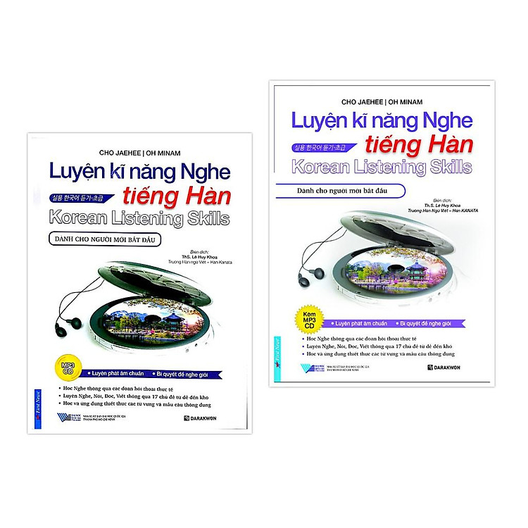 Luyện Kĩ Năng Nghe Tiếng Hàn (Dành Cho Người Mới Bắt Đầu + Dành Cho Trình Độ Trung Cấp)