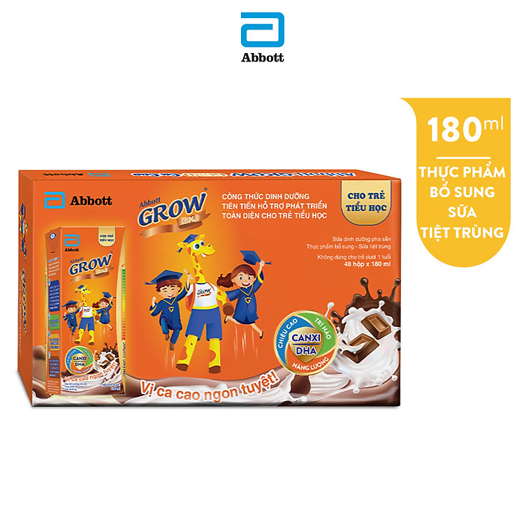 Thùng 48 Hộp Sữa Abbott Grow 180ml Chính hãng Tiết kiệm