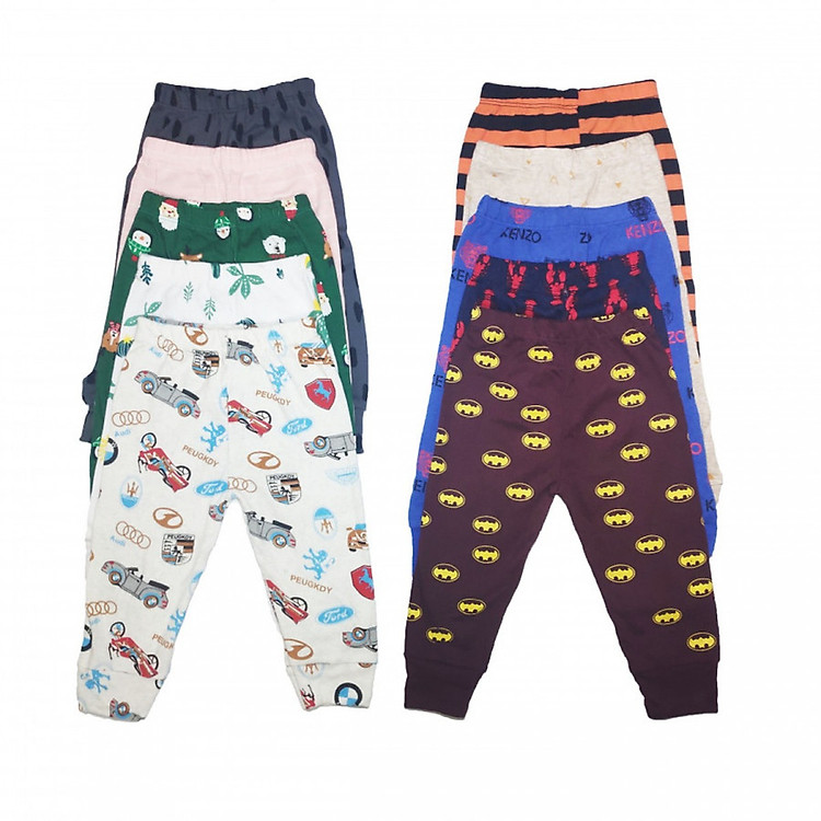 Combo 10 Quần Dài Xuất Khẩu Cho Bé Trai