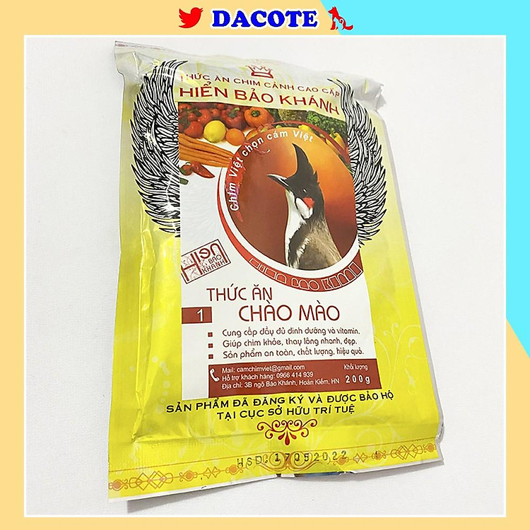 Cám chim chào mào Hiển Bảo Khánh số 1 cao cấp 200gram