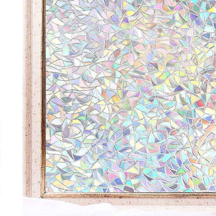 Phim dán kính tĩnh điện 3D trang trí cửa sổ, vách ngăn, chống tia UV, chống nắng, dễ tháo lắp