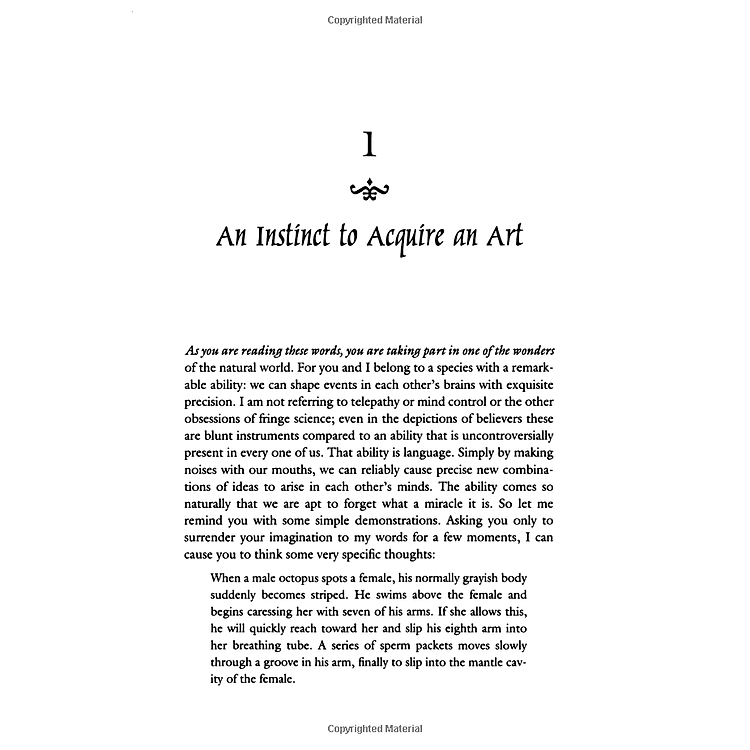 The Language Instinct: How the Mind Creates Language (P.S.) - Ảnh 7