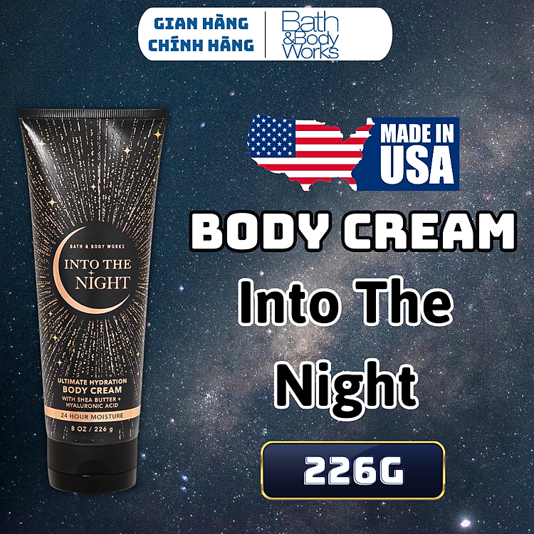 Body Mist Bath And Body Works Nam Nữ Chính Hãng Into The Nigh , Xịt Thơm Body Toàn Thân Hương Nước Hoa 236ml