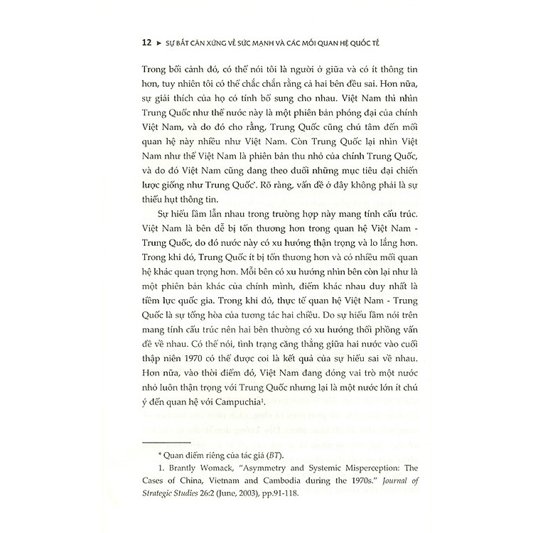 Sự Bất Cân Xứng Về Sức Mạnh Và Các Mối Quan Hệ Quốc Tế - Ảnh 3