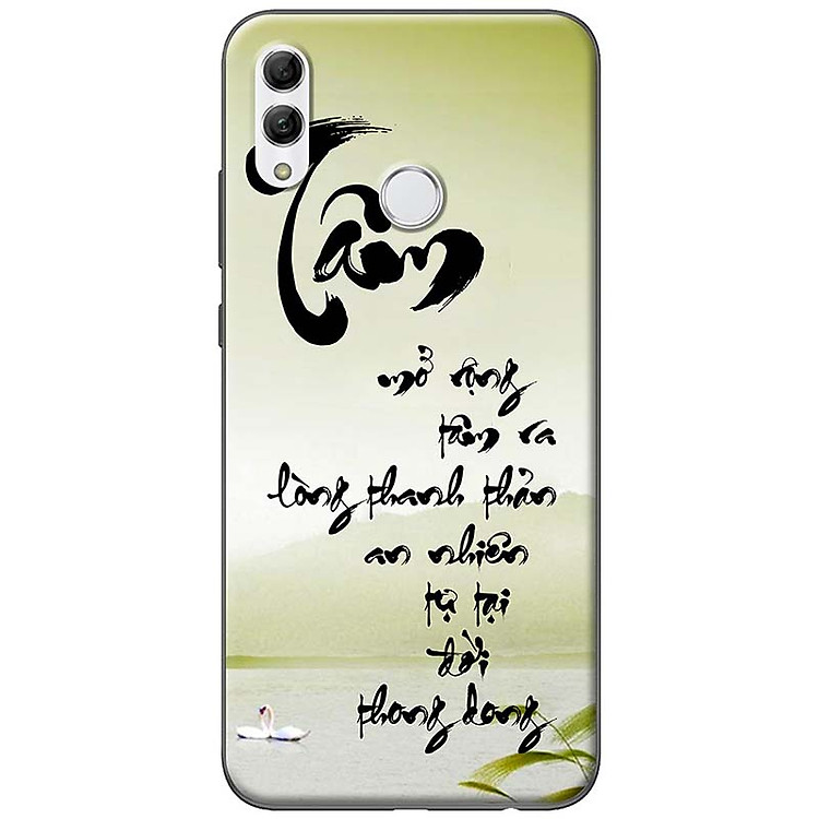Ốp lưng dành cho Honor 10 Lite mẫu Tâm thư pháp