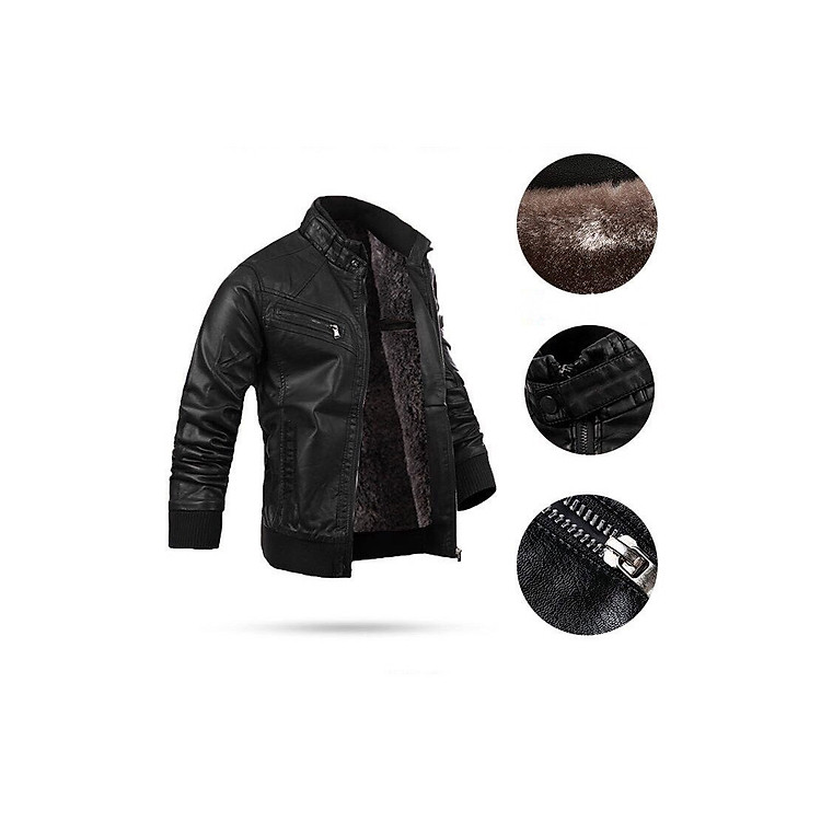 ÁO KHOÁC DA LÓT LÔNG NAM