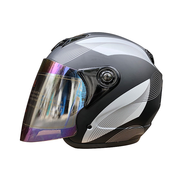 Mũ bảo hiểm 3/4 đầu Napoli N039 Tem Lướt gió cao cấp Freesize 57 -59 cm - Bảo hành 12 tháng