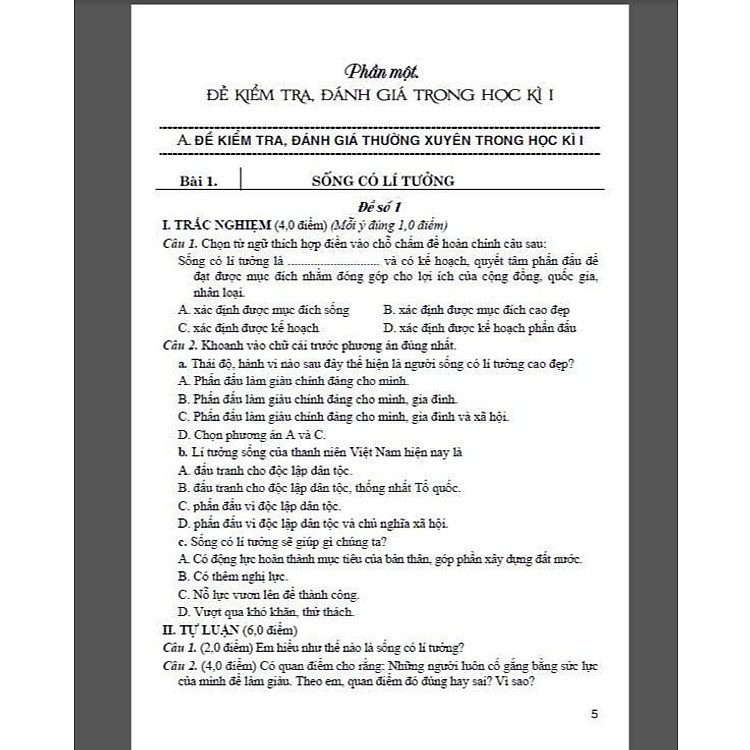 Đề Kiểm Tra Đánh Giá Giáo Dục Công Dân Lớp 9 - Bám Sát SGK Kết Nối Tri Thức Với Cuộc Sống - Ảnh 3