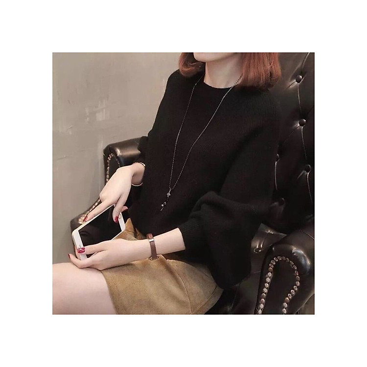 Áo len tay kiểu màu trơn phong cách cho bạn nữ ấm áp