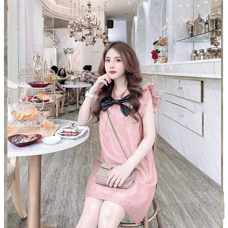 đầm bầu đẹp dự tiệc công sở -váy bầu suông đẹp