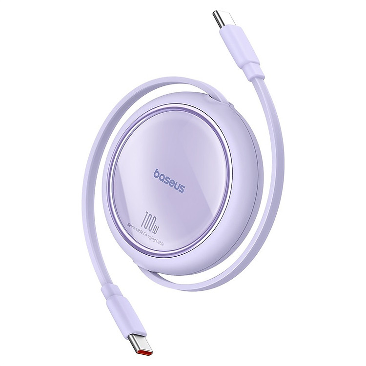 Cáp Baseus Free2Pull Retractable Charging Cable 20W sạc nhanh Type C to Light-ning Dây Rút- Hàng Chính Hãng