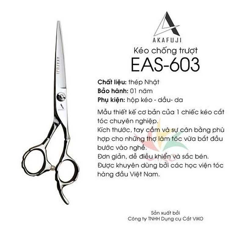 Kéo chống chạy/trượt tóc VIKO EAS-603 (size 6.0 inches)