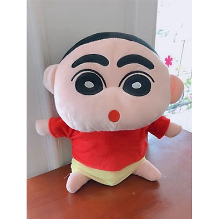 Gấu bông Shin cậu bé bút chì áo đỏ quần vàng - 25 cm