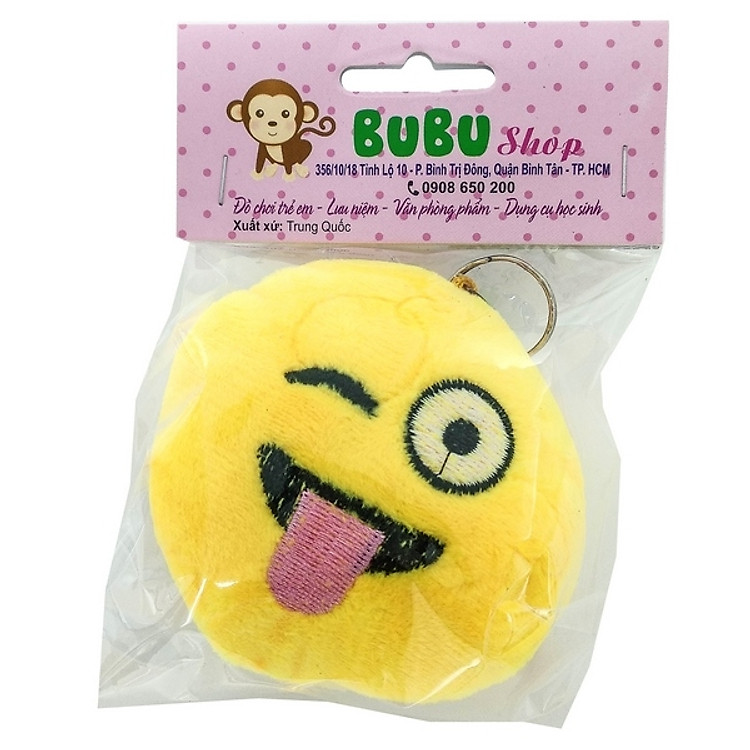Móc Khoá Thú Bông Hình Emoji - Mẫu 4