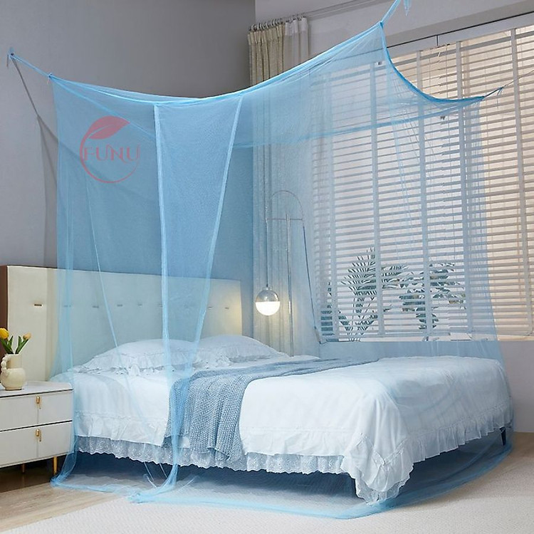 Màn dây có cửa Funu, vải mềm mịn, mắt lưới nhỏ, định hình ổn định giúp thông thoáng, chống muỗi an toàn, bảo vệ giấc ngủ - Hàng chính hãng