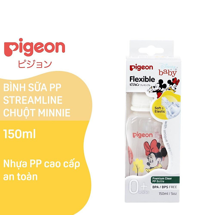 Bình Sữa Pigeon Minnie 150ml-250ml Uy tín Giá tốt - Hình ảnh 2
