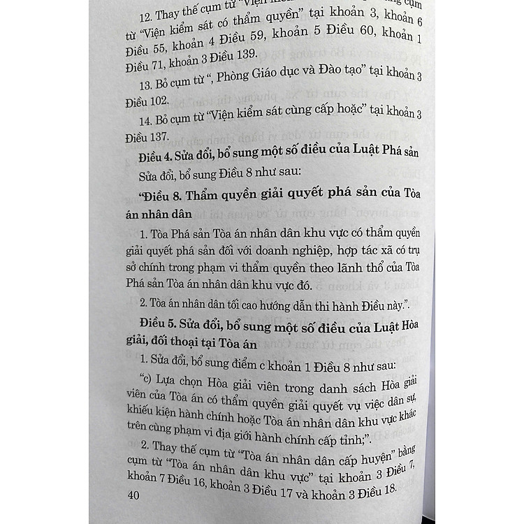 Luật Sửa Đổi, Bổ Sung Một Số Điều Của Bộ Luật Tố Tụng Dân Sự, Luật Tố Tụng Hành Chính, Luật Tư Pháp Người Chưa Thành Niên, Luật Phá Sản Và Luật Hòa Giải, Đối Thoại Tại Tòa - Ảnh 7