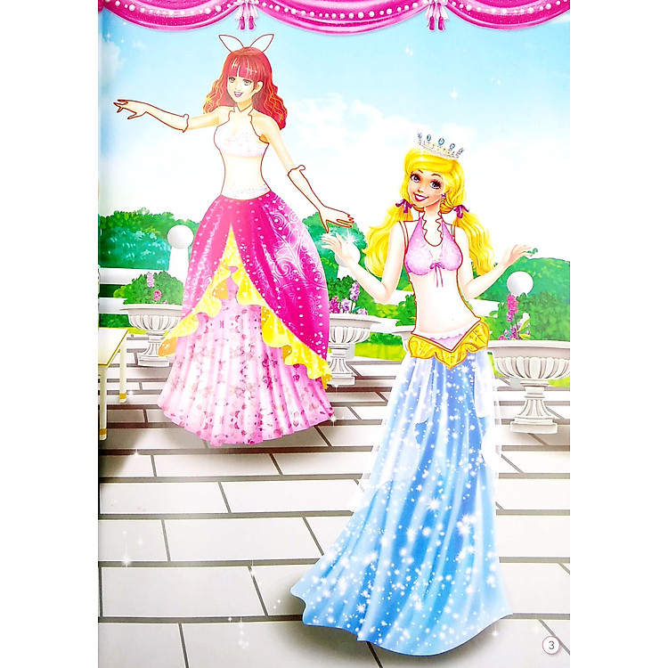 1000 Hình Dán Trang Phục Công Chúa - Công Chúa Hoa Lệ (Tái Bản) - Ảnh 2