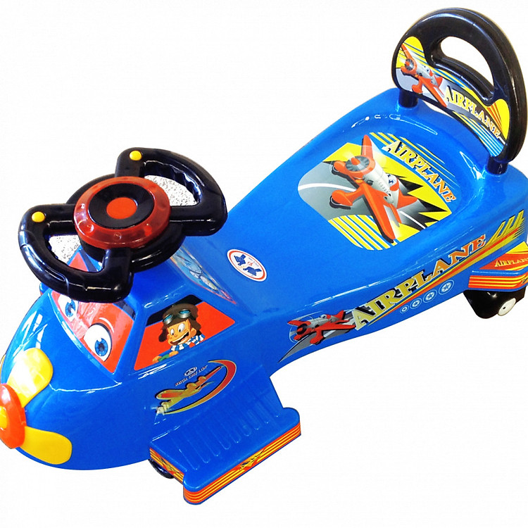Xe Lắc Nhựa Chợ Lớn Máy Bay 3 (Không Nhạc) - M1490A-X3B - Giao màu ngẫu nhiên