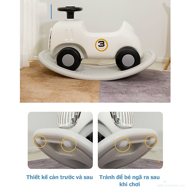 Xe Ô Tô Bập Bênh Cho Bé Chính hãng Tiết kiệm - Hình ảnh 3