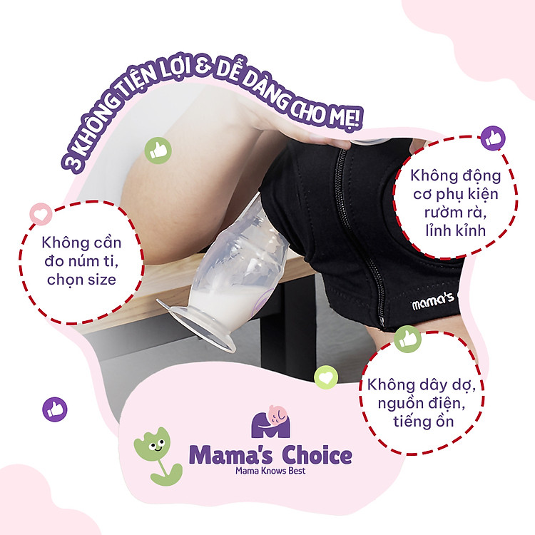 Mua Cốc Hứng Sữa Mama’s Choice Silicone Chính hãng Giá tốt - Hình ảnh 5