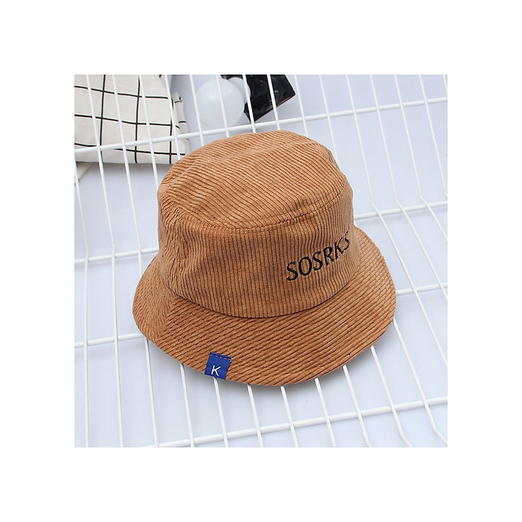 Mũ bucket nhung gân SOSRKS