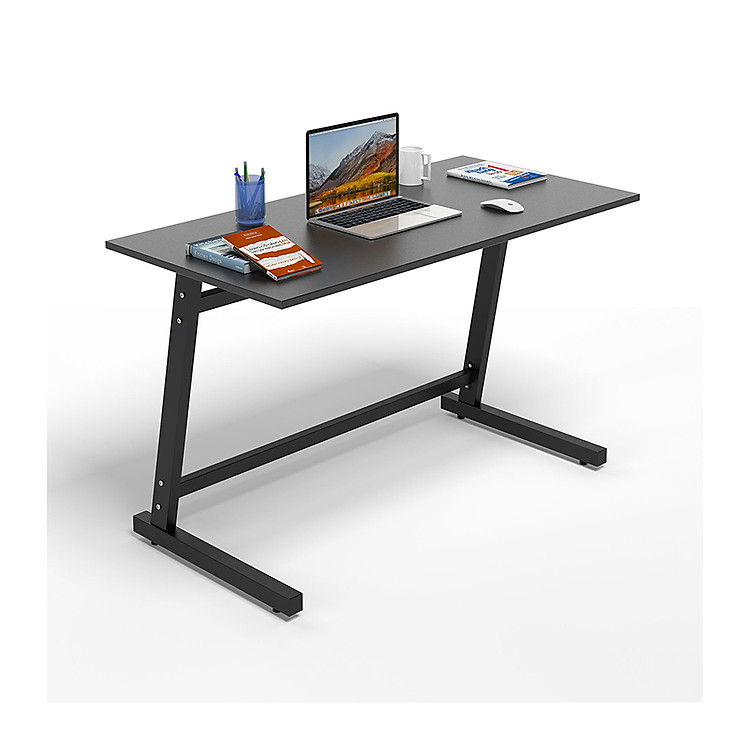 Bàn Làm Việc CZN - Pisa Gỗ Cao Su Sơn Đen Chân Đen