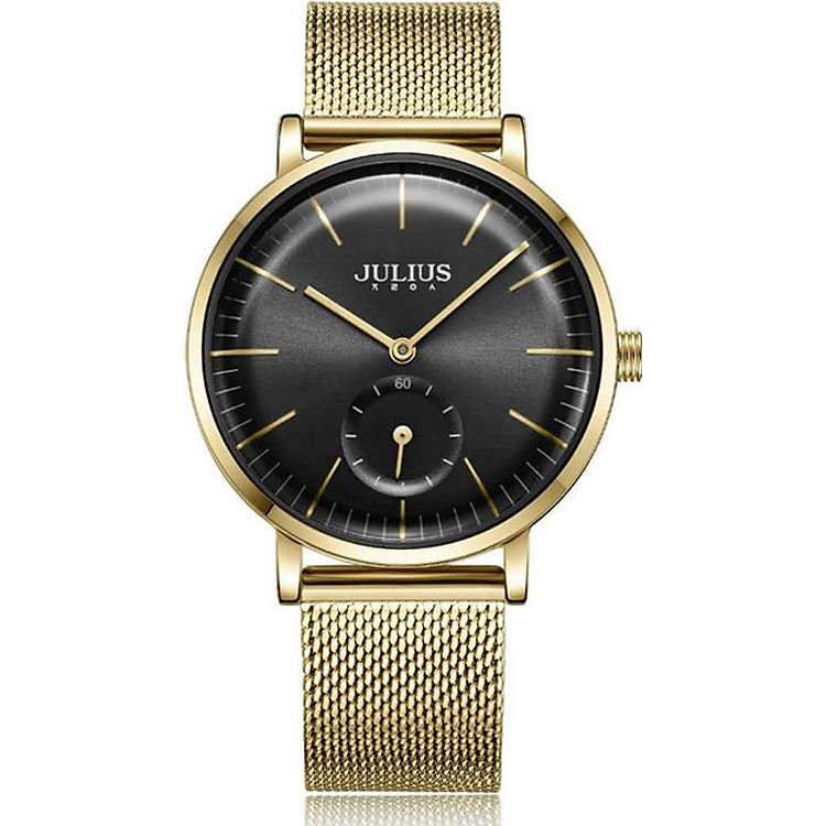 Đồng Hồ Nữ Julius Hàn Quốc JA-1065B Dây Thép Màu Vàng
