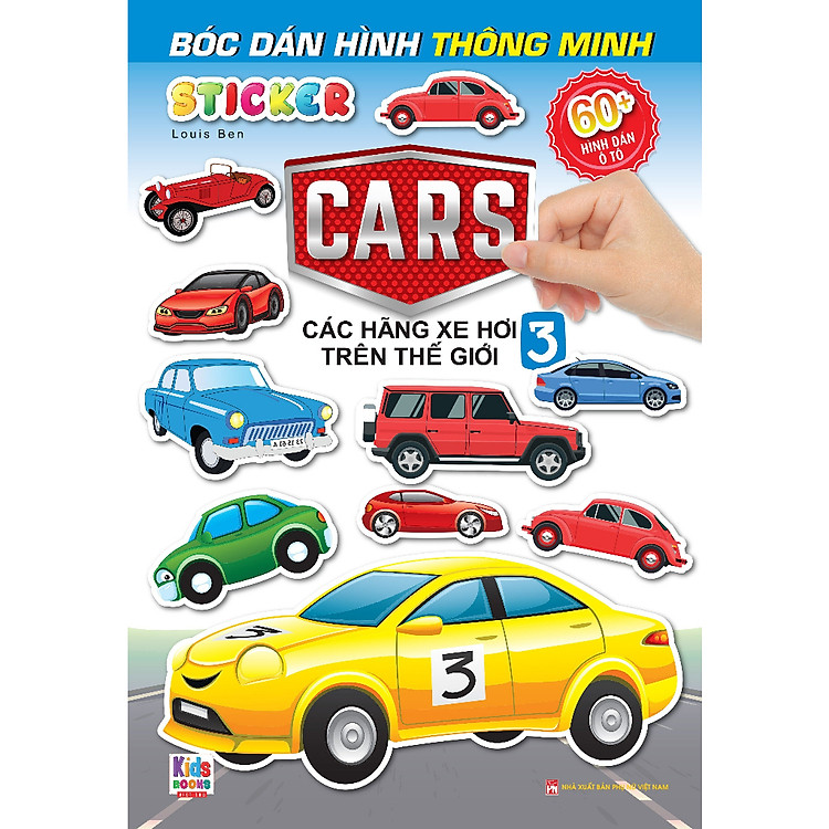 Sách Bóc Dán Hình Sticker Thông Minh – Cars: Các Hãng Xe Hơi Trên Thế Giới Tập 3