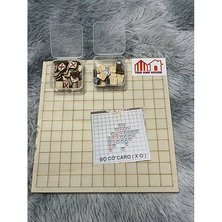 Bộ cờ caro gỗ phát triển tư duy trẻ em Chính hãng Tiết kiệm - Hình ảnh 3
